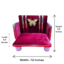 New Butterfly Design Wooden Singhasan for Laddu Gopal Ji, For 0 to 4  no.