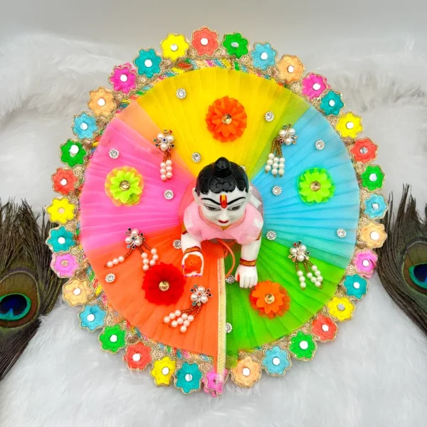 Multi Color Frill Design Dress