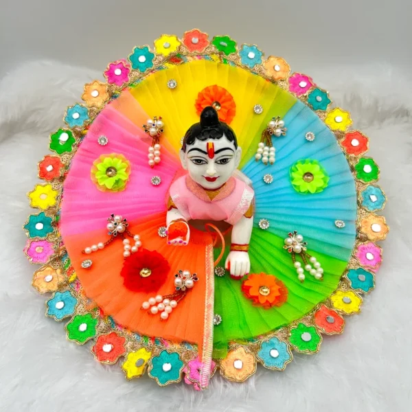 Multi Color Frill Design Dress