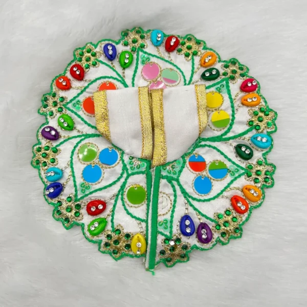 beautiful dress for laddu gopal, krishna and radha rani. Ornaments for idols
