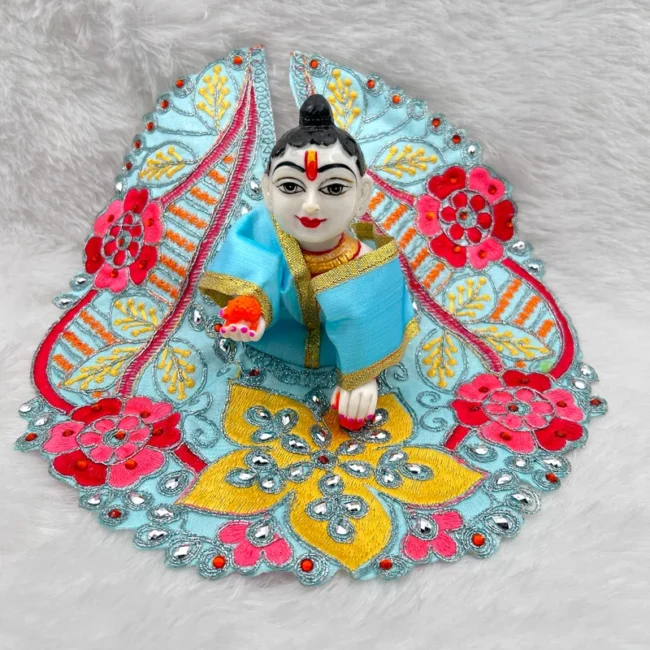 beautiful dress for laddu gopal, krishna and radha rani. Ornaments for idols