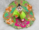 beautiful dress for laddu gopal, krishna and radha rani. Ornaments for idols