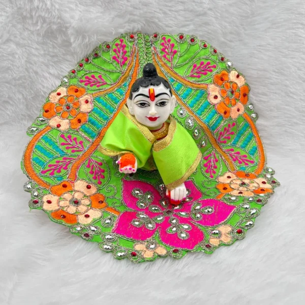 beautiful dress for laddu gopal, krishna and radha rani. Ornaments for idols