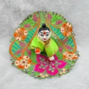 Flower Kadhai Design Dress, Color- Green