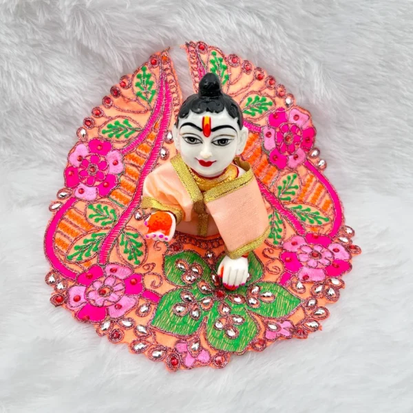 beautiful dress for laddu gopal, krishna and radha rani. Ornaments for idols