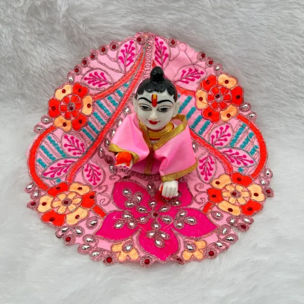 beautiful dress for laddu gopal, krishna and radha rani. Ornaments for idols