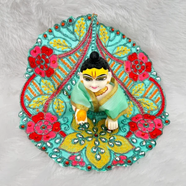 beautiful dress for laddu gopal, krishna and radha rani. Ornaments for idols