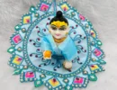 beautiful dress for laddu gopal, krishna and radha rani. Ornaments for idols