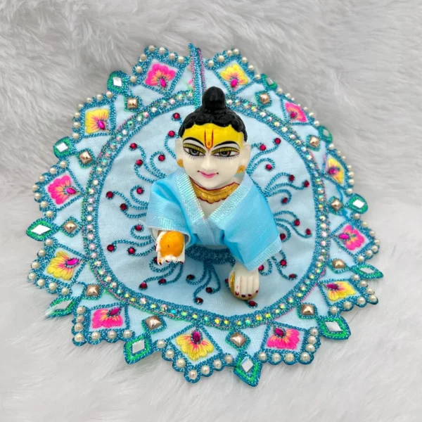 beautiful dress for laddu gopal, krishna and radha rani. Ornaments for idols