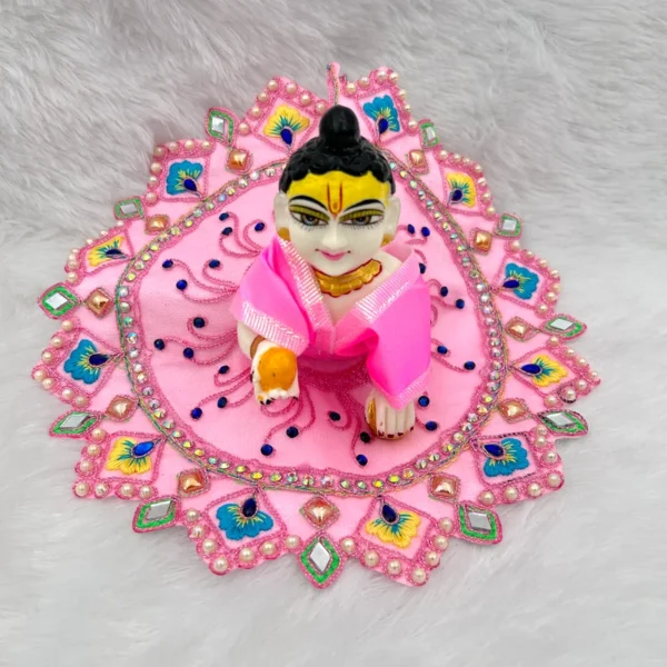 beautiful dress for laddu gopal, krishna and radha rani. Ornaments for idols