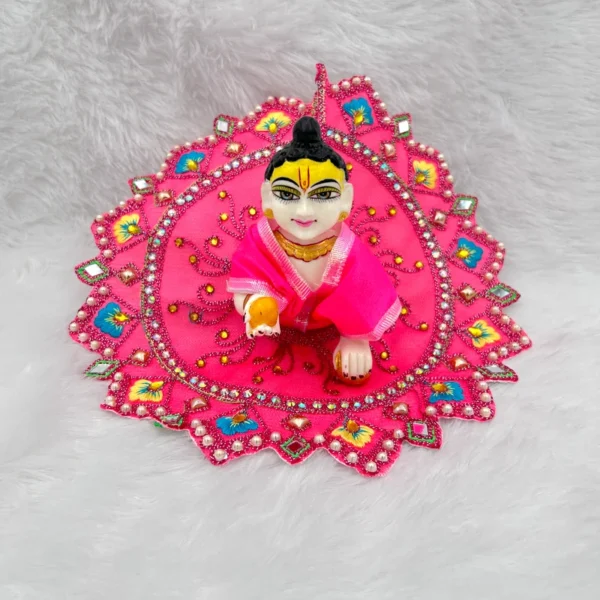 beautiful dress for laddu gopal, krishna and radha rani. Ornaments for idols