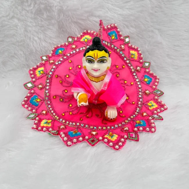 beautiful dress for laddu gopal, krishna and radha rani. Ornaments for idols