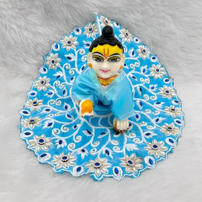 beautiful dress for laddu gopal, krishna and radha rani. Ornaments for idols