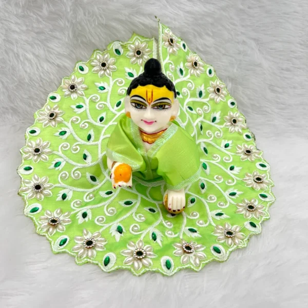 beautiful dress for laddu gopal, krishna and radha rani. Ornaments for idols