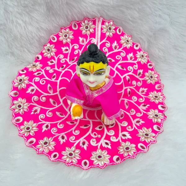 beautiful dress for laddu gopal, krishna and radha rani. Ornaments for idols