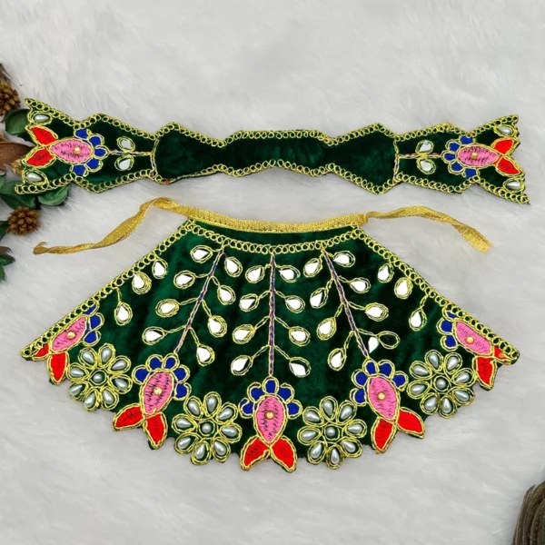 Lahnga Patka Dress poshak for Mata Rani, Lakshmi Mata, Khatu Shyam