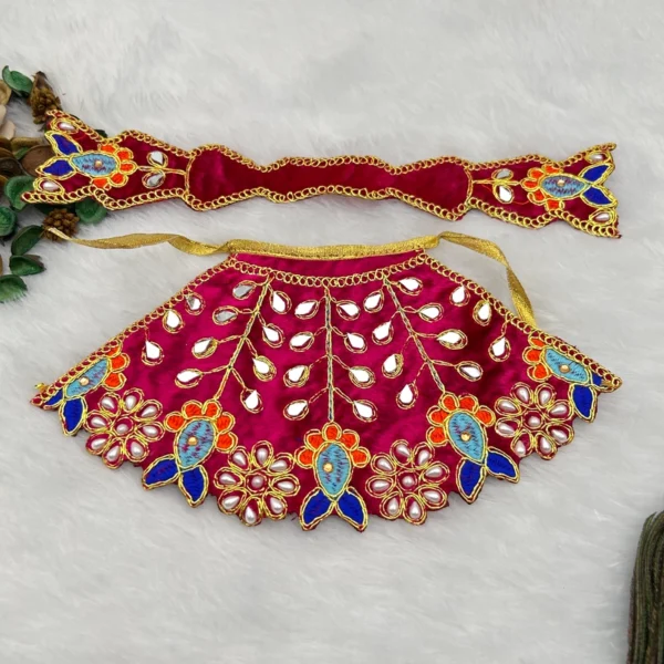 Mirror Design Velvet Dress. Size 4 no. Color- Maroon