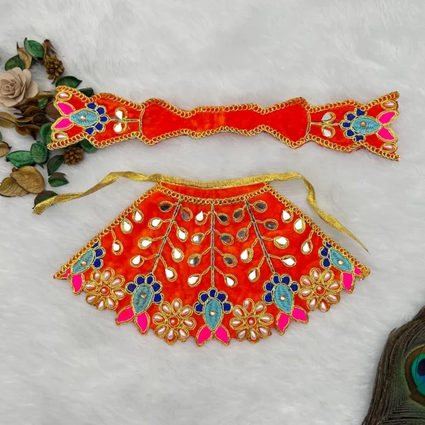 Lahnga Patka Dress poshak for Mata Rani, Lakshmi Mata, Khatu Shyam