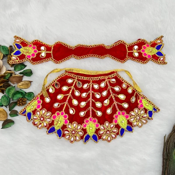 Lahnga Patka Dress poshak for Mata Rani, Lakshmi Mata, Khatu Shyam