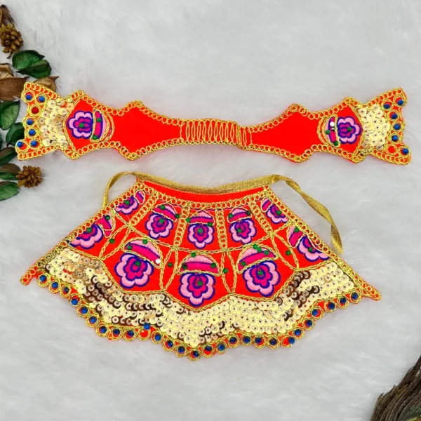 Lahnga Patka Dress poshak for Mata Rani, Lakshmi Mata, Khatu Shyam