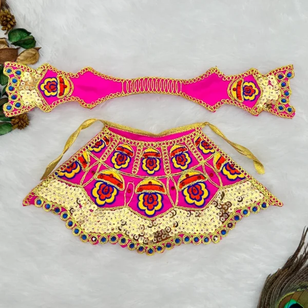 Lahnga Patka Dress poshak for Mata Rani, Lakshmi Mata, Khatu Shyam