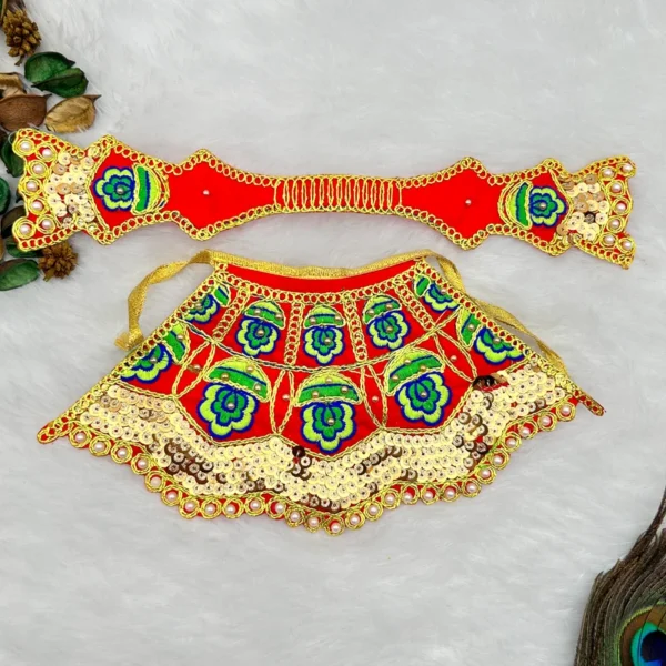 Lahnga Patka Dress poshak for Mata Rani, Lakshmi Mata, Khatu Shyam