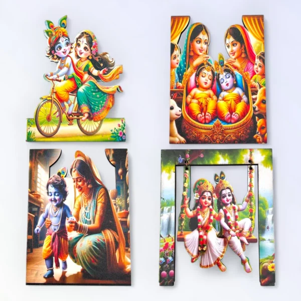 MDF Cut Out, Janmashtami special Statuette, Photo Frames, Decoratives.