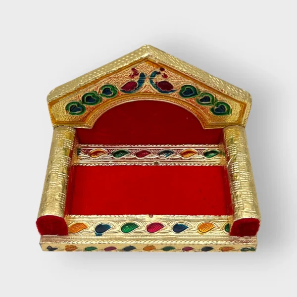 Wooden Singhasan for Thakuri Ji, Radha Rani, God and Goddess.