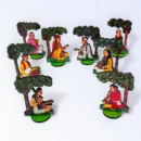 Ast Sakhi, Ast Sakha, Gopi Set, Janmashtami special Statuette, Figurines, Photo Frames, Decoratives for laddu gopal, Thakur ji, Radha Rani.