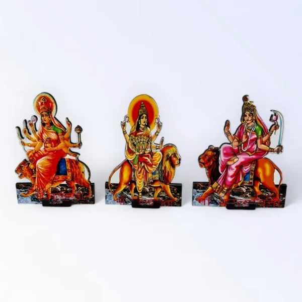 Nav Durga Set, Set of 9 Devi Figurines, Height- 4 Inches
