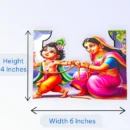 Krishna With Maiya, MDF Cut Out, Size- 6*4 Inches
