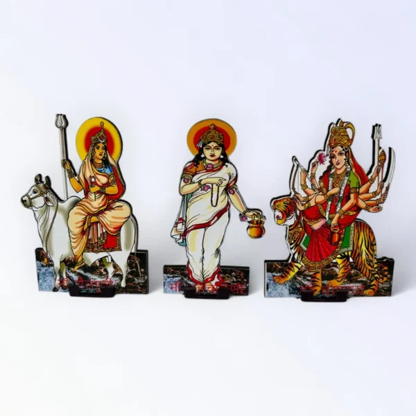 Nav Durga Set, Set of 9 Devi Figurines, Height- 4 Inches