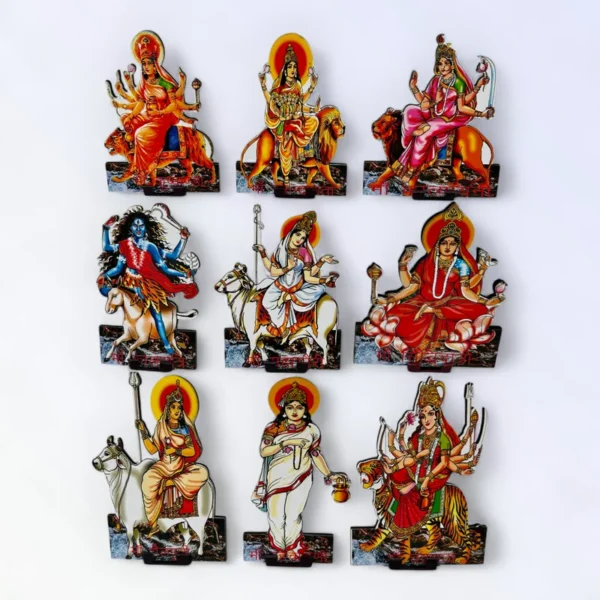 Nav Durga Set, Set of 9 Devi Figurines, Height- 4 Inches
