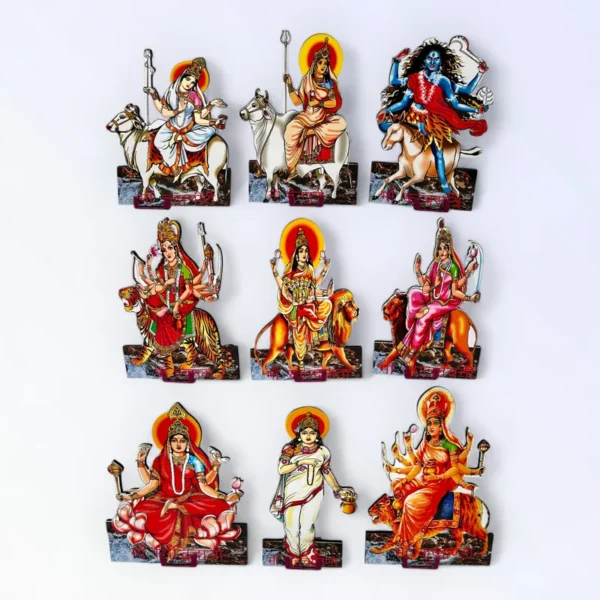 Nav Durga Set, Set of 9 Devi Figurines, Height- 6 Inches