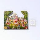 Krishna With Gopi Leela, MDF Cut Out, Size- 7*5 Inches