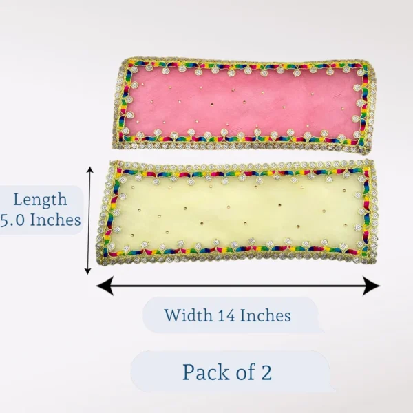 Chunari for Mata Rani, 5*14 Inches, Pack of 2