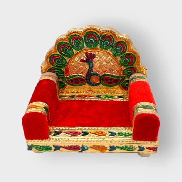 Wooden Singhasan for Thakuri Ji, Radha Rani, God and Goddess.