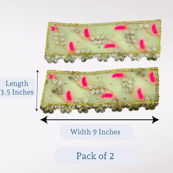 Chunari for Mata Rani, 3*9 Inches, Pack of 2