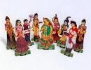 Ast Sakhi, Ast Sakha, Gopi Set, Janmashtami special Statuette, Figurines, Photo Frames, Decoratives for laddu gopal, Thakur ji, Radha Rani.