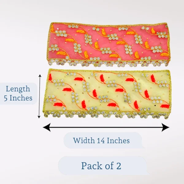 Chunari for Mata Rani, 5*14 Inches, Pack of 2