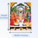 Bihari ji With Gopi, MDF Cut Out, Size- 4*6 Inches
