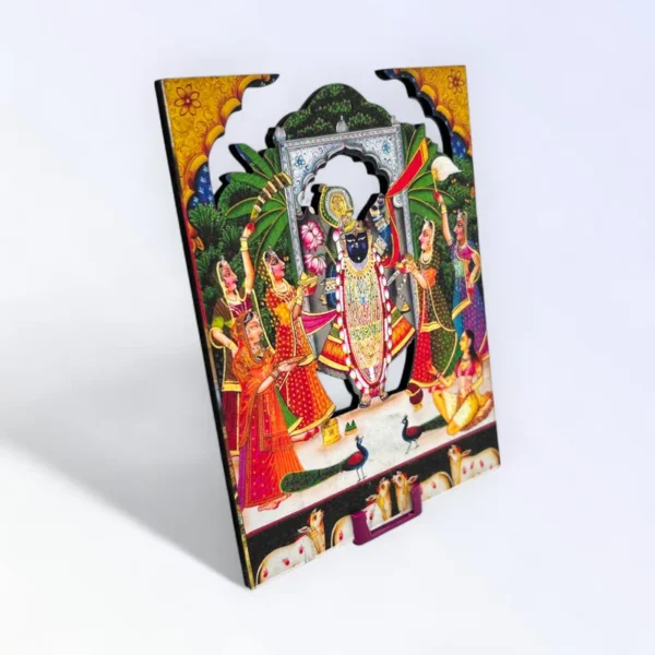 Bihari ji With Gopi, MDF Cut Out, Size- 4*6 Inches