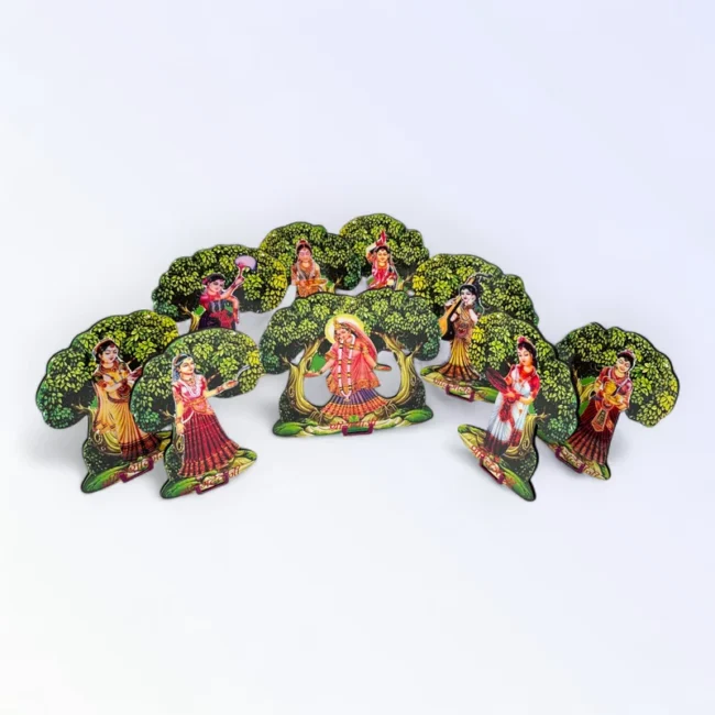 Ast Sakhi, Ast Sakha, Gopi Set, Janmashtami special Statuette, Figurines, Photo Frames, Decoratives for laddu gopal, Thakur ji, Radha Rani.