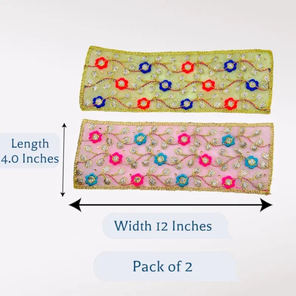 Chunari for Mata Rani, 4*12 Inches, Pack of 2