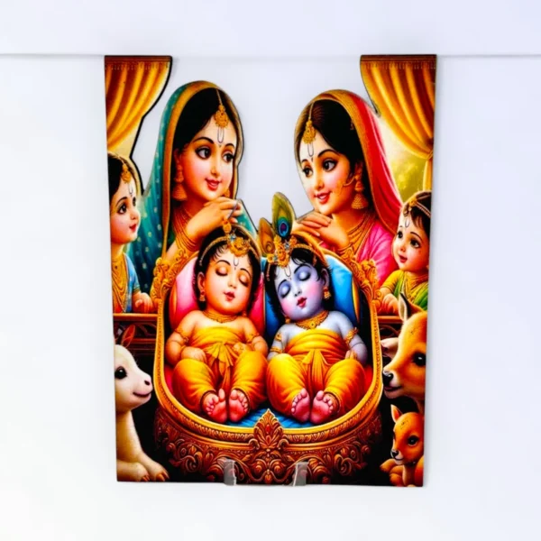 Krishna Baldau With Maiya, MDF Cut Out, Size- 4*6 Inches