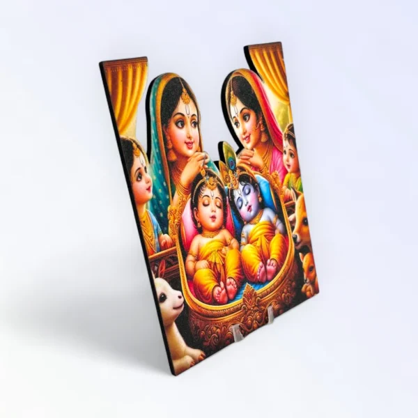 Krishna Baldau With Maiya, MDF Cut Out, Size- 4*6 Inches