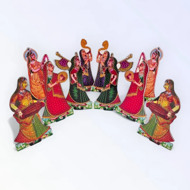 Ast Sakhi, Ast Sakha, Gopi Set, Janmashtami special Statuette, Figurines, Photo Frames, Decoratives for laddu gopal, Thakur ji, Radha Rani.