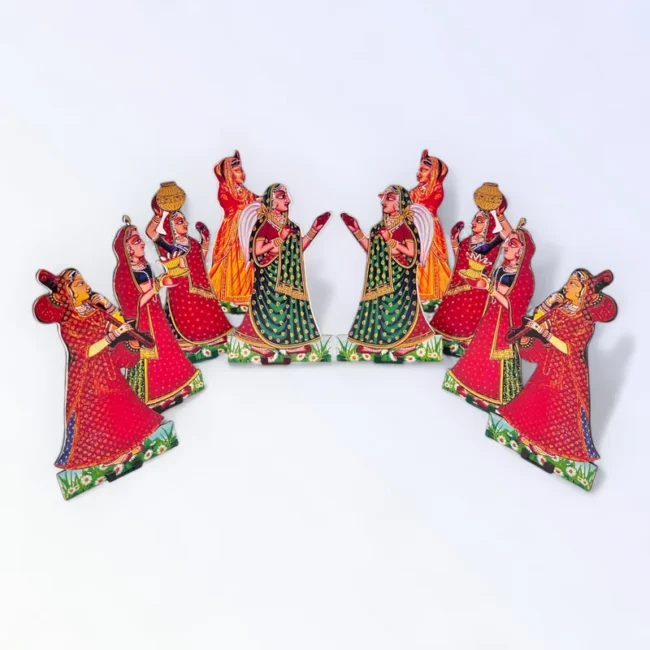 Ast Sakhi, Ast Sakha, Gopi Set, Janmashtami special Statuette, Figurines, Photo Frames, Decoratives for laddu gopal, Thakur ji, Radha Rani.