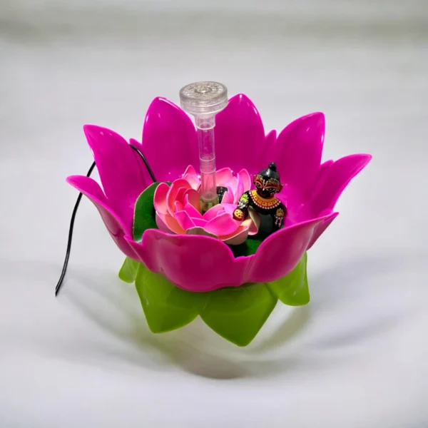 Lotus Water Fountain for Laddu Gopal, Thakur Ji.