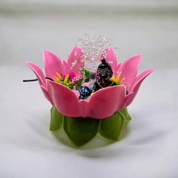 Lotus Water fountain for thakur ji, laddu gopal